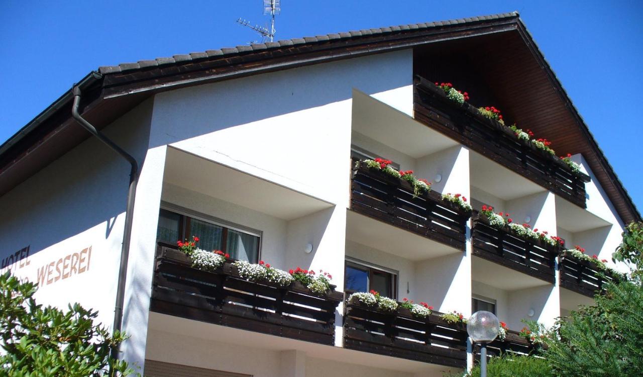 Hotel Garni Zur Weserei 캔던 외부 사진
